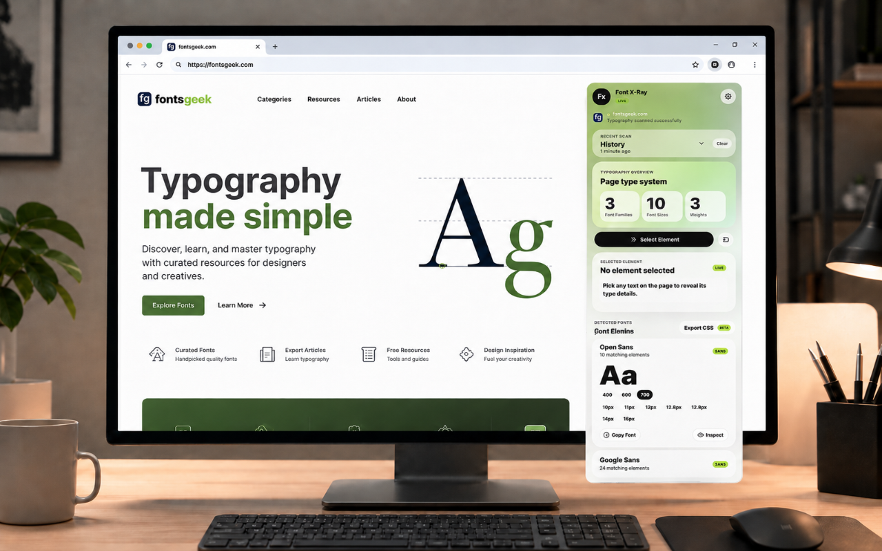 Font X-Ray screenshot